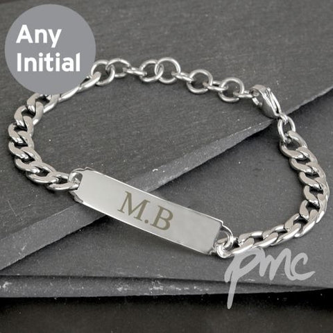 Personalised Initial Stainless Steel Unisex Bracelet