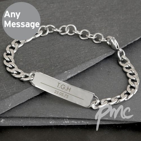 Personalised Classic Stainless Steel Unisex Bracelet