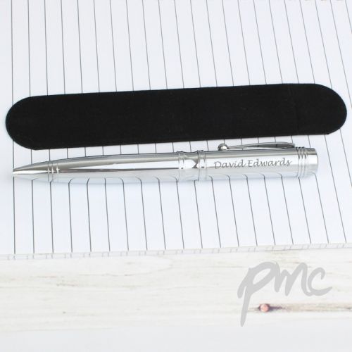 Personalised Scripted Pen and Pouch Set