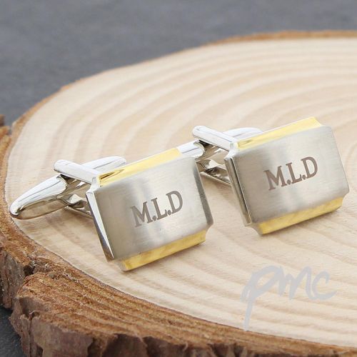 Personalised Gold Plated Cufflinks
