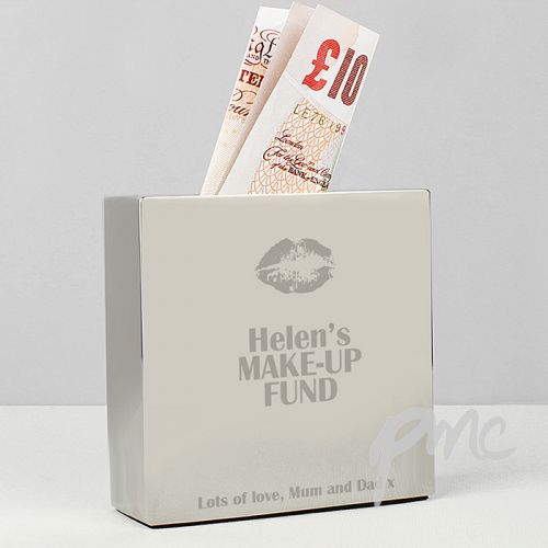 Personalised Lips Square Money Box