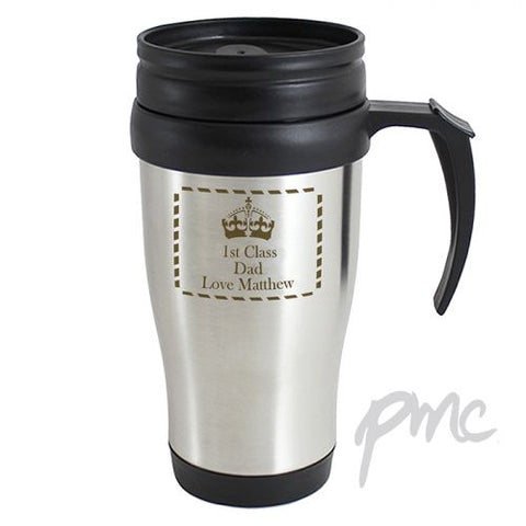 Personalised Crown Travel Mug