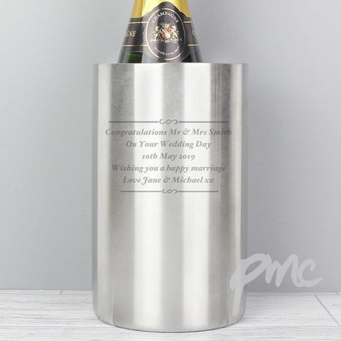 Personalised Any Message Wine Cooler