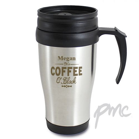 Personalised Coffee O'Clock Travel Mug