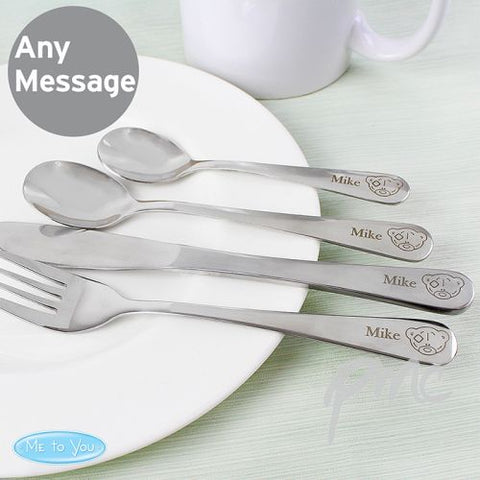 Personalised Tiny Tatty Teddy Cutlery Set