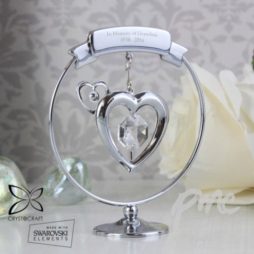 Personalised Crystocraft Heart Ornament