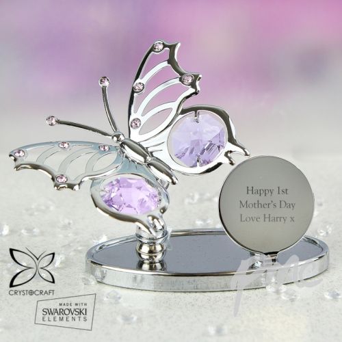 Personalised Crystocraft Butterfly Ornament