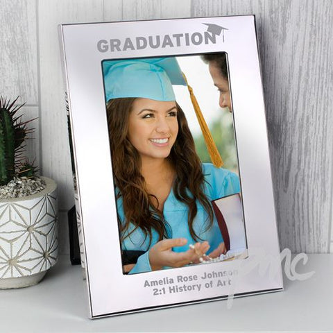 Personalised Graduation Silver 4x6 Photo Frame