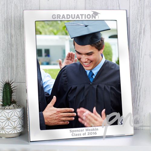 Personalised Silver 8x10 Graduation Photo Frame