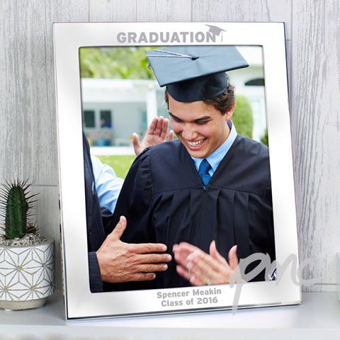 Personalised Silver 8x10 Graduation Photo Frame