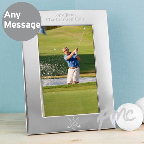 Personalised Silver Golf 6x4 Photo Frame