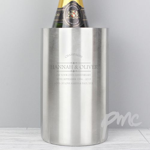 Personalised Diamond Wine Cooler