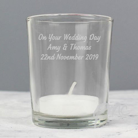 Personalised Votive Candle Holder
