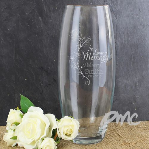 Personalised In Loving Memory Vase