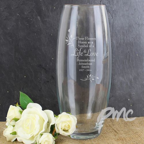 Personalised Life and Love Vase