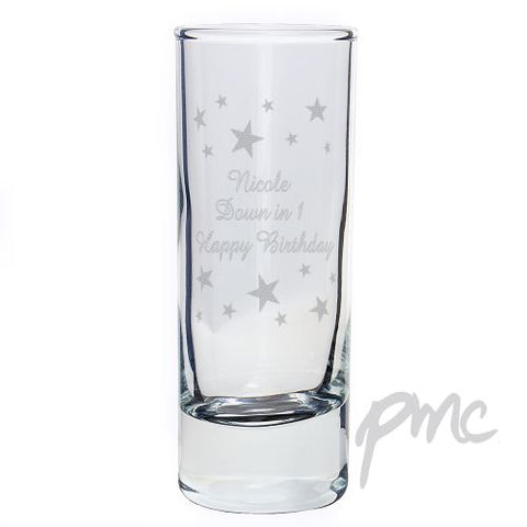 Personalised Starry Shot Glass