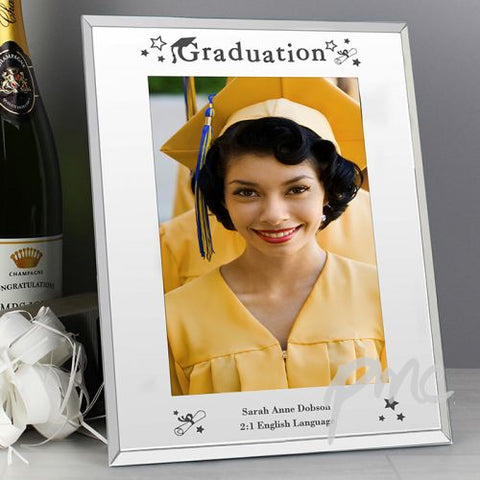 Personalised Graduation Mirrored Glass 5x7 Photo Frame