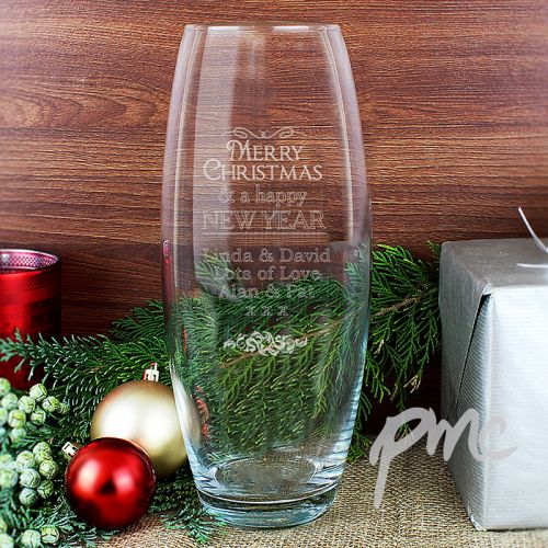 Personalised Christmas Bullet Vase