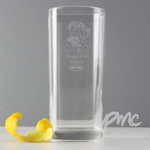 Personalised Me To You Engraved Wedding Girl Hi Ball Glass