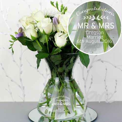 Personalised Classic Glass Vase