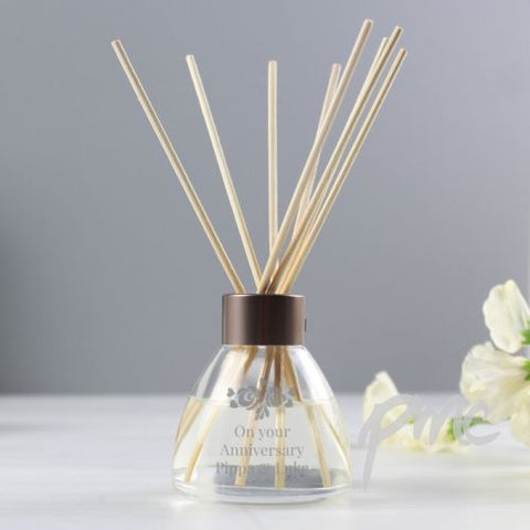 Personalised Vintage Rose Design Reed Diffuser