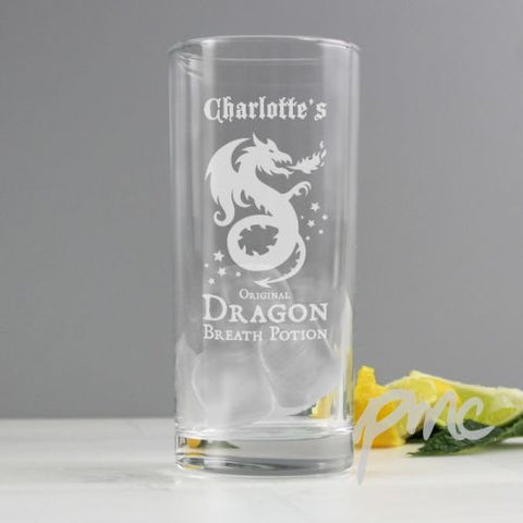 Personalised Dragon Breath Potion Hi Ball Glass