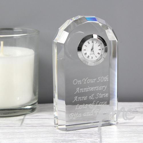 Personalised Crystal Clock