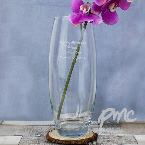Personalised Tapered Bullet Vase