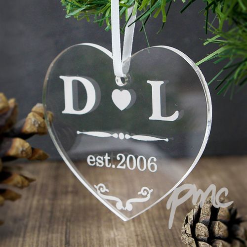 Personalised Acrylic Heart Decoration