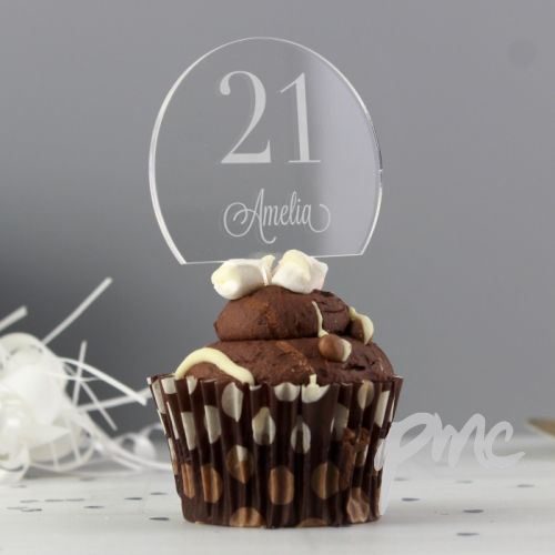 Personalised Traditional Big Age Cake Topper
