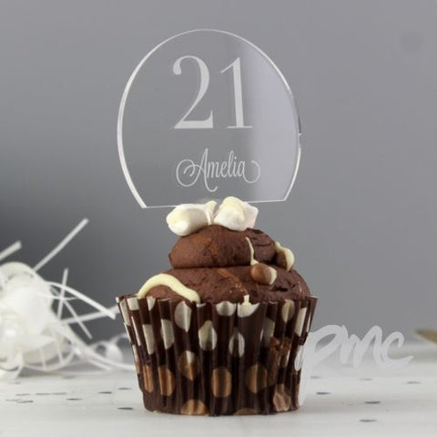 Personalised Traditional Big Age Cake Topper