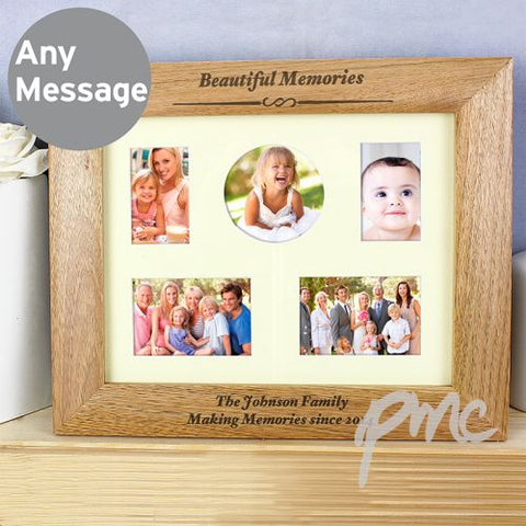 Personalised 10x8 Any Message Wooden Photo Frame