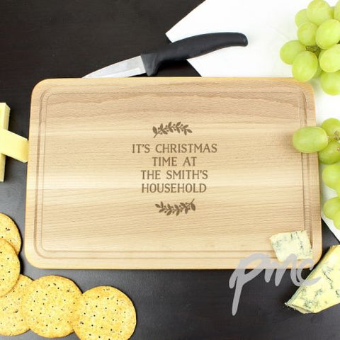 Personalised Wreath Chopping Board