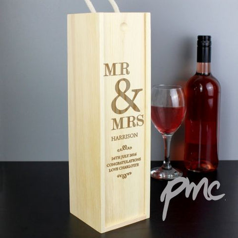 Personalised Couples Bottle Presentation Box