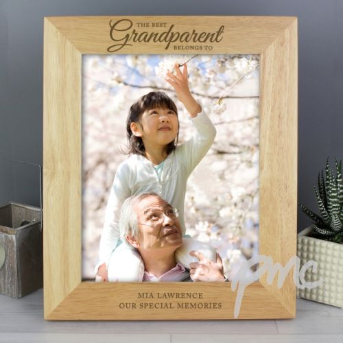 Personalised 'The Best Grandparent' 8x10 Wooden Photo Frame