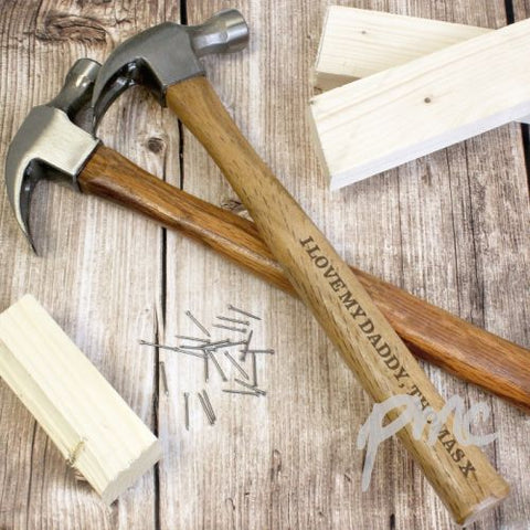 Personalised Bold Text Hammer
