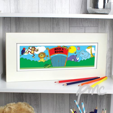 Personalised Zoo Name Frame