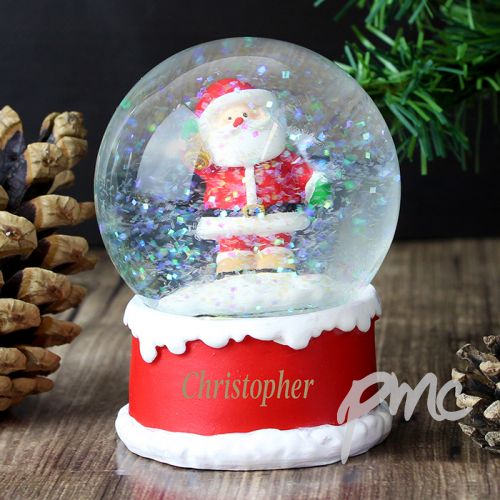 Personalised Santa Snow Globe