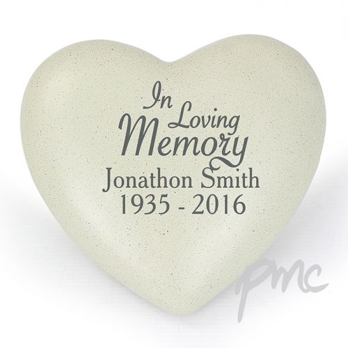 Personalised In Loving Memory Heart Memorial