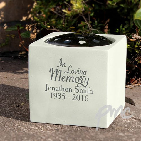 Personalised In Loving Memory Memorial Vase