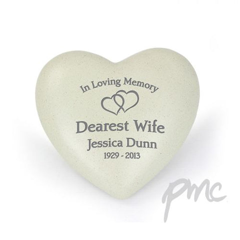 Personalised Floating Hearts Heart Memorial