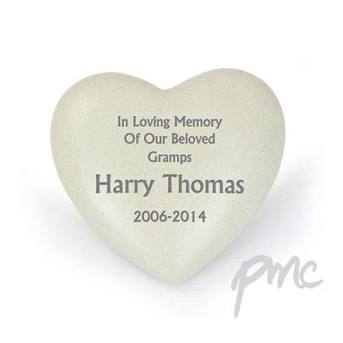 Personalised Heart Memorial