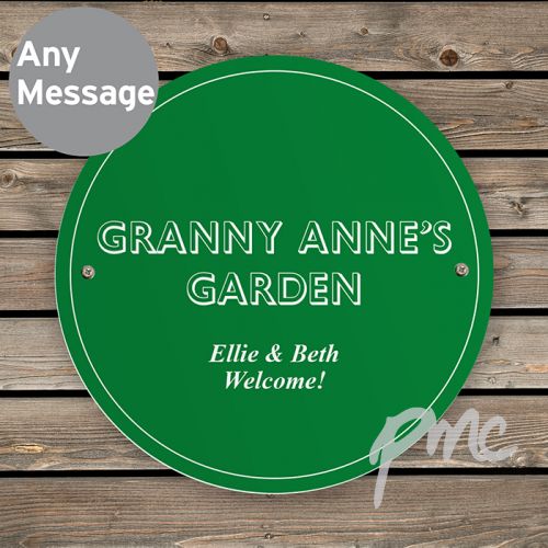 Personalised Green House/Garden Sign