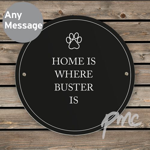 Personalised Paw Prints Pet Sign