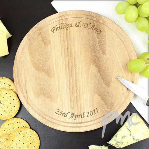 Personalised Round Chopping Board
