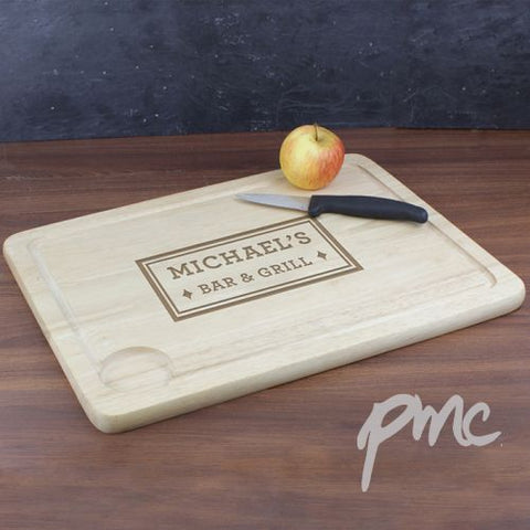 Personalised Bar & Grill Carving Board