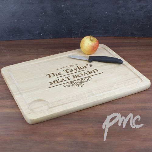 Personalised Decorative Swirl Meat Carving Board