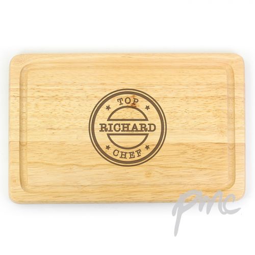 Personalised Top Chef Large Chopping Board