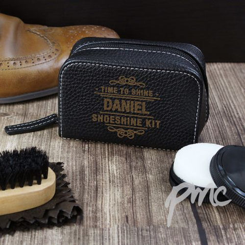 Personalised Time to Shine Shoeshine Kit