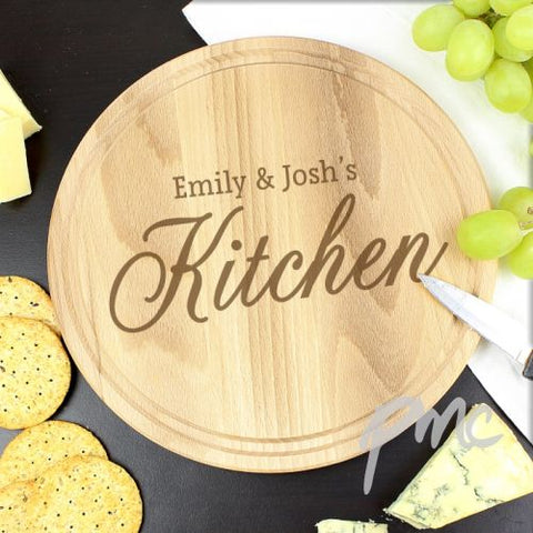 Personalised Kitchen Round Chopping Board